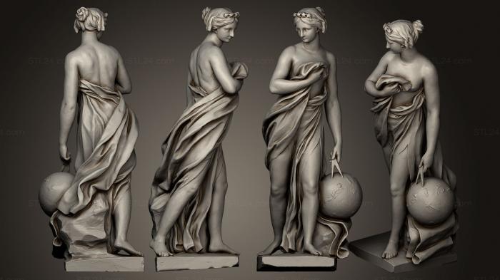 Статуи античные и исторические (Венера Урани, STKA_1328) 3D модель для ЧПУ станка